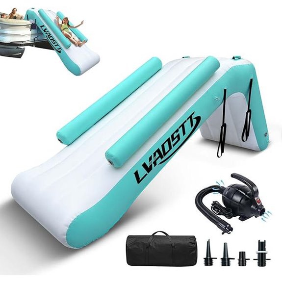 Pontoon Waterfall Inflatable Water Slide for Lake Parties