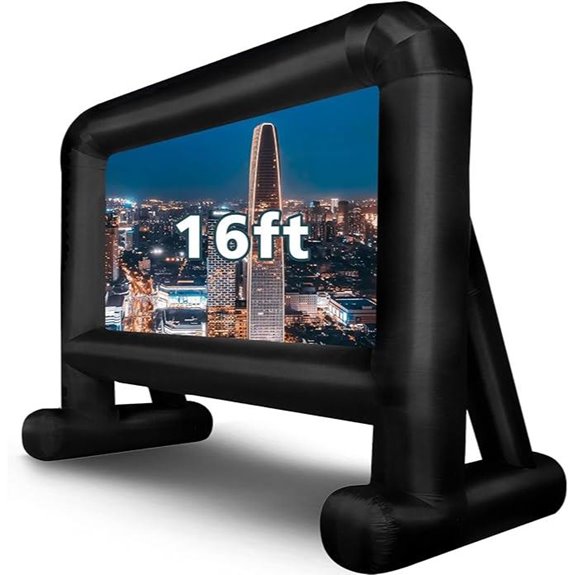 OUTTOY 16FT Inflatable Outdoor Projection Screen