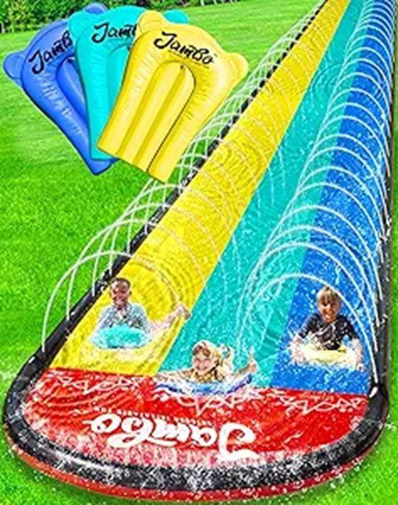 JAMBO XL 20Ft 3-Lane Splash & Slide Water Toy