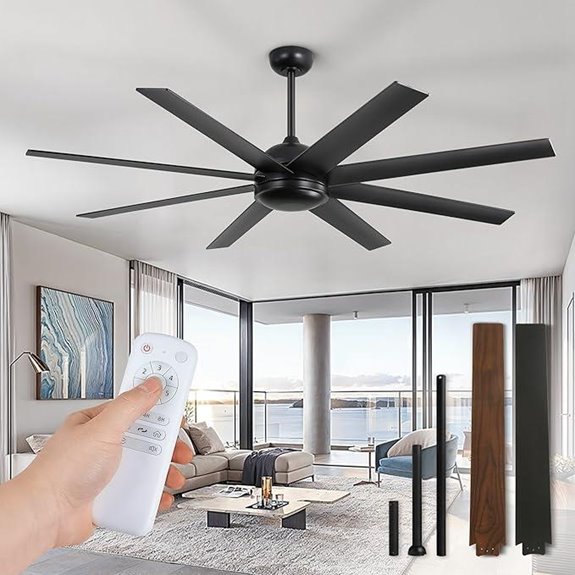 Fanbulous 65-Inch Ceiling Fan with Remote