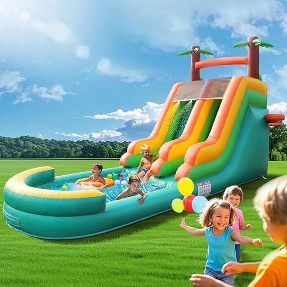 Commercial Grade Inflatable Water Slide with Pool