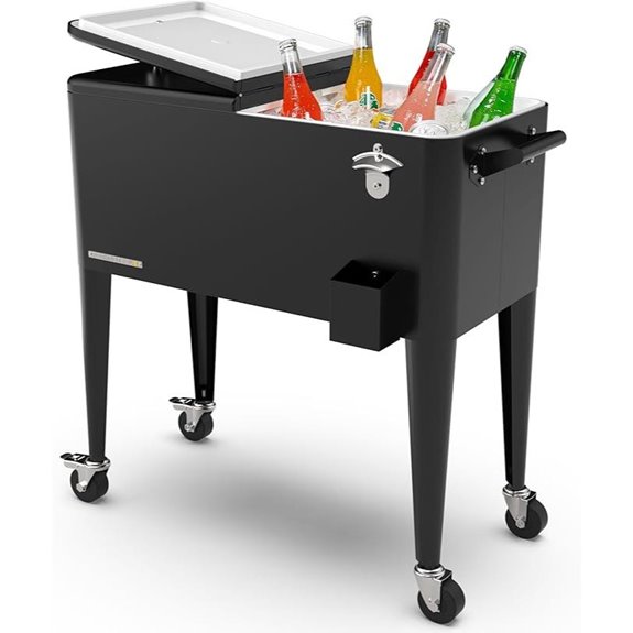 Permasteel 80 Quart Rolling Party Cooler