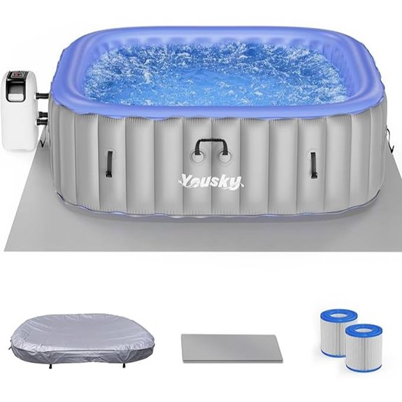 Inflatable Hot Tub for 6-8 People with Jets