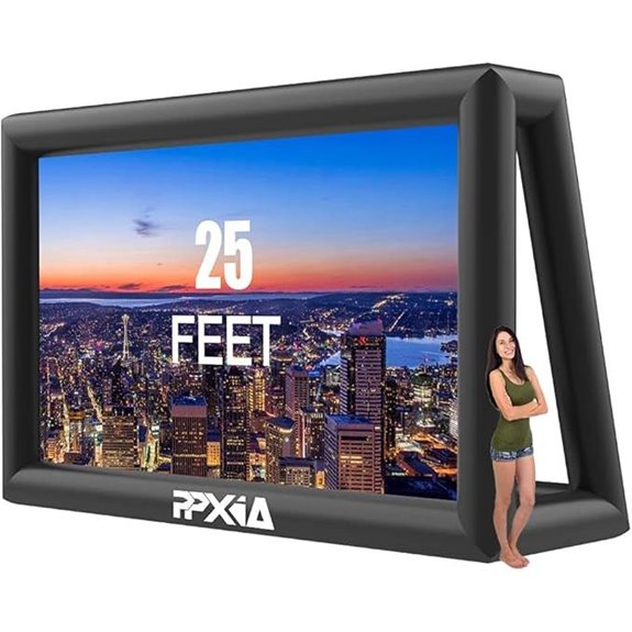 large inflatable outdoor screen