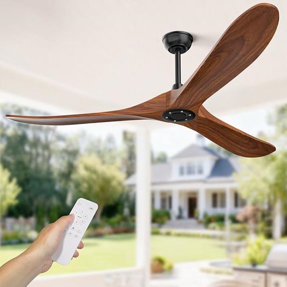 Obabala 70-inch Outdoor Ceiling Fan with Remote