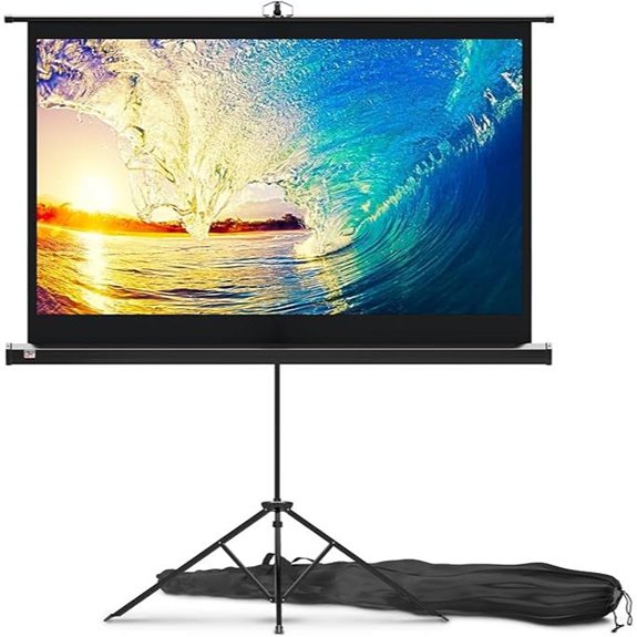 60-inch Indoor/Outdoor Projector Screen with Stand