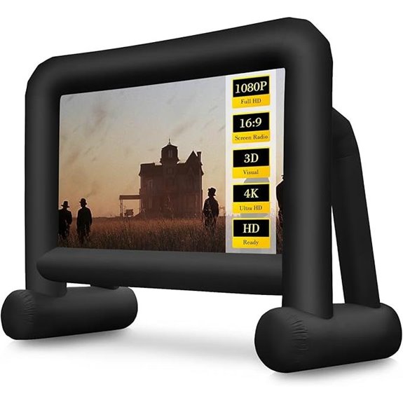 large outdoor inflatable screen