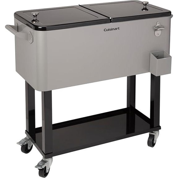 Cuisinart 80 Qt Portable Cooler Cart with Accessories