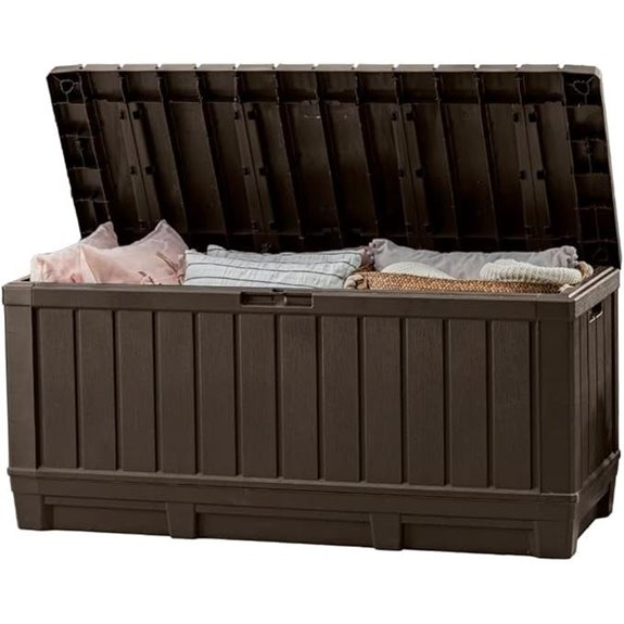 Keter Kentwood 92-Gallon Resin Deck Storage Box