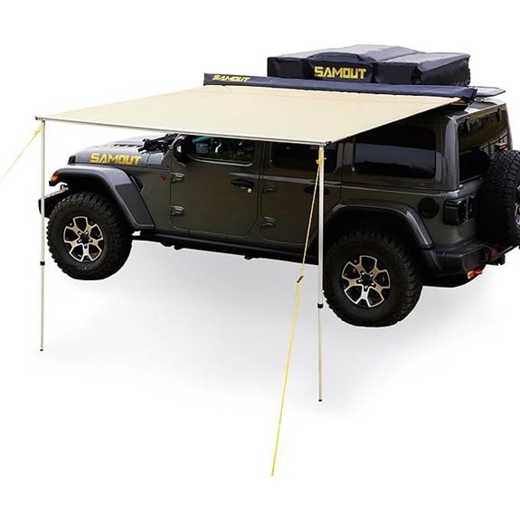 Vehicle Rooftop Awning - 4.6x8.2ft UPF50