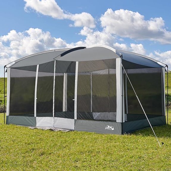 Screen House Tent 13x9ft with Doors & Projection Screen