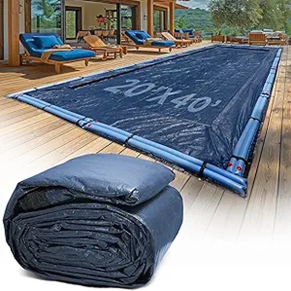 20-Ft x 40-Ft Inground Pool Cover with UV Resistance