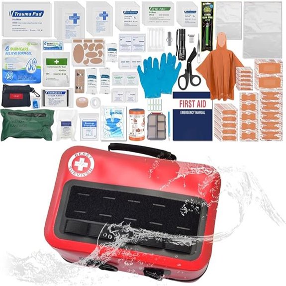 348-Piece Waterproof First Aid Kit with Trauma Supplies