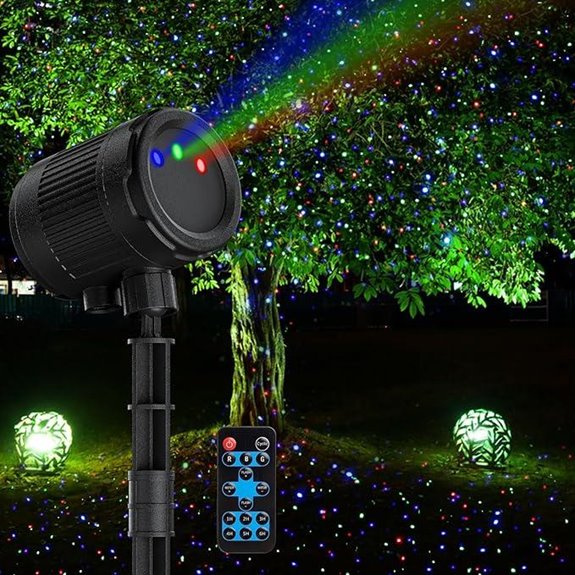 laser holiday light projector