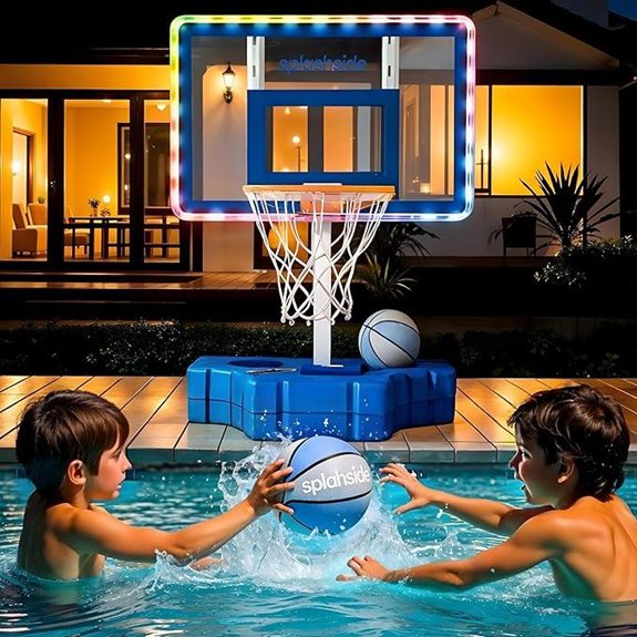 JoyBerri Pool Basketball Hoop with LED Lights