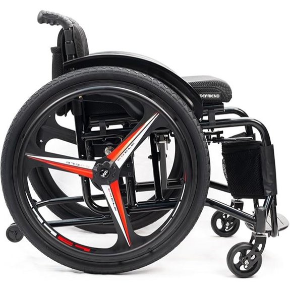 All-Terrain Lightweight Folding Sports Wheelchair
