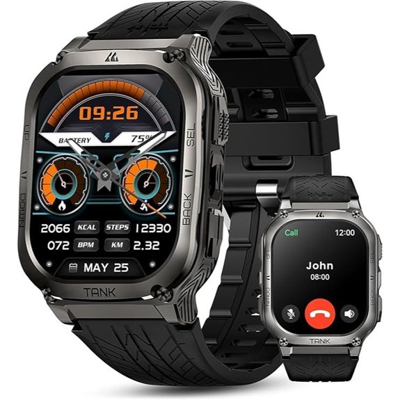 AMAZTIM Smart Watch with 60-Day Battery & Health Monitor