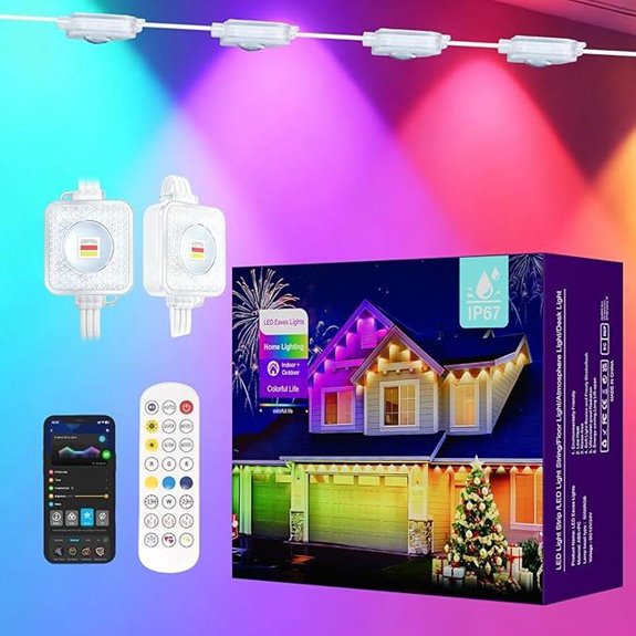 200FT RGB Outdoor String Lights with App & Remote
