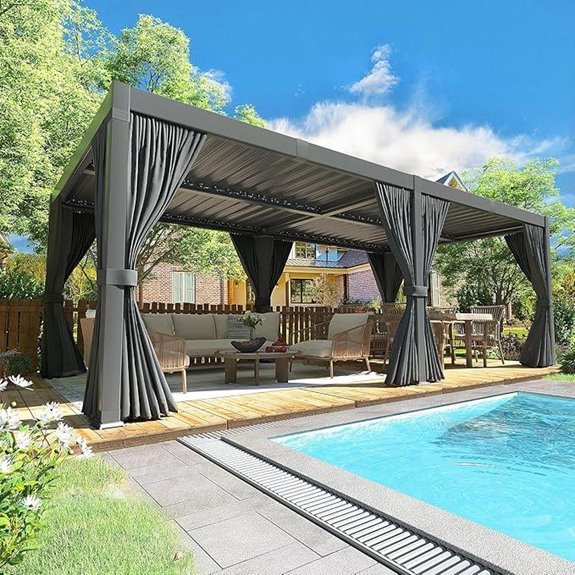 Polar Aurora 10x20 FT Louvered Pergola