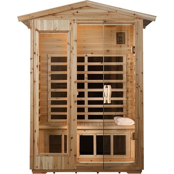 Low EMF 2-Person Infrared Sauna with Bluetooth & LED