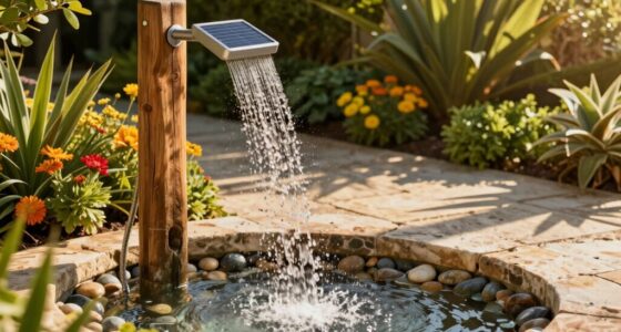 luxurious solar outdoor showers