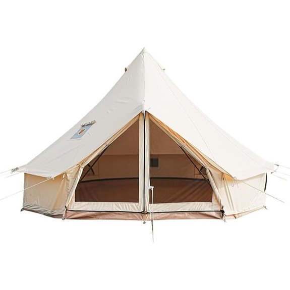 Glamcamp Bell Tent with Stove Jack and Removable Floor