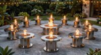 luxury outdoor fire tables