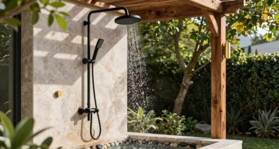 luxury outdoor shower kits
