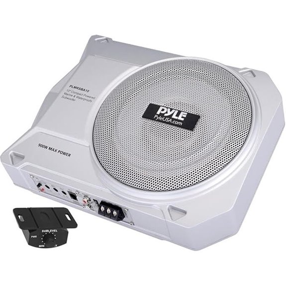 Pyle 10-Inch Marine Amplified Subwoofer with Built-In Amp