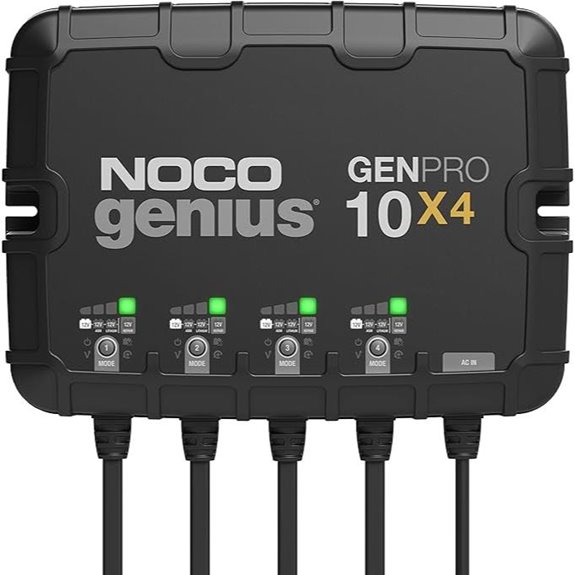 NOCO GENPRO10X4 Marine Battery Charger (4-Bank)