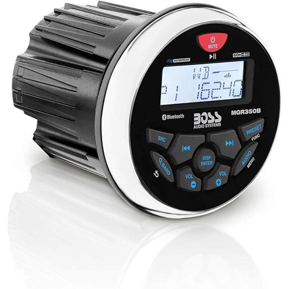 BOSS Marine Boat Stereo Gauge Receiver with Bluetooth