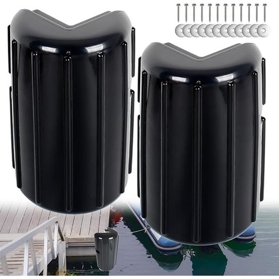 Dock Corner Bumpers for Marine Edging (1/2 Pack)