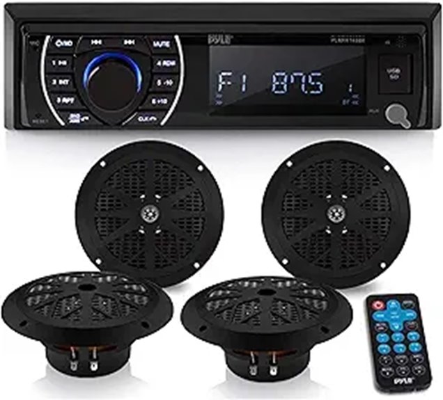 Pyle Marine Head Unit with Waterproof Speakers