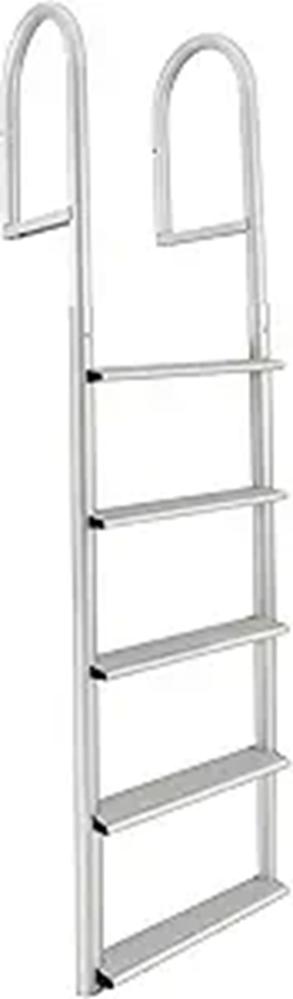 RecPro Marine 4 Step Flip Up and Stationary Boat Dock Swim Ladder 20 Wide