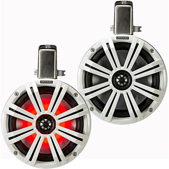 KICKER KMTC8W Marine Wake Tower Enclosures with Speakers