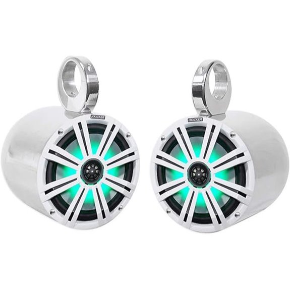 Kicker 8 Marine Waterproof Speakers with Enclosures