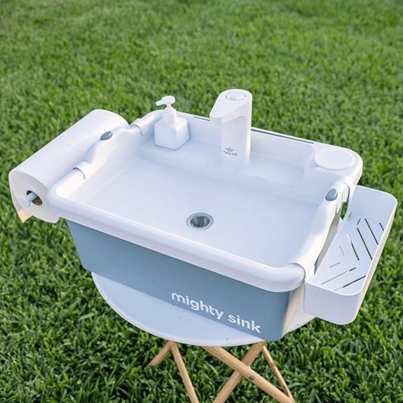Portable Wash Station with Electronic Faucet