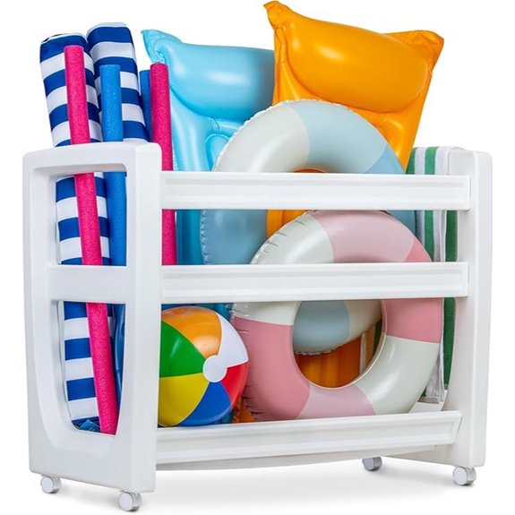 GoSports Modern Pool Organizer for Floats and Toys