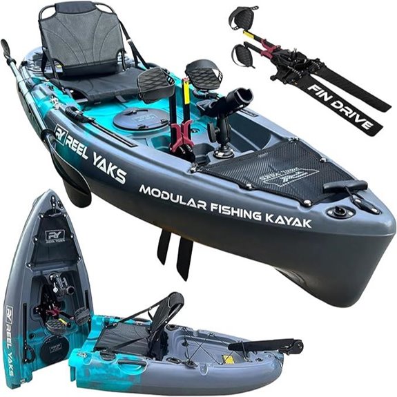 Reel Yaks Raptor 9.5ft Modular Fishing Kayak