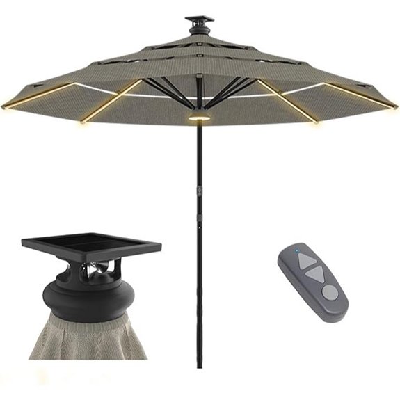 Above Height 2 Series 10ft Motorized Patio Umbrella