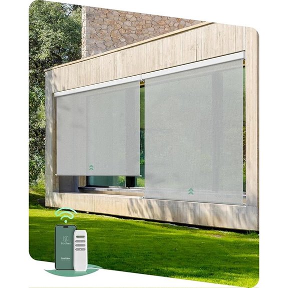 Yoolax Motorized Outdoor Retractable Patio Shades