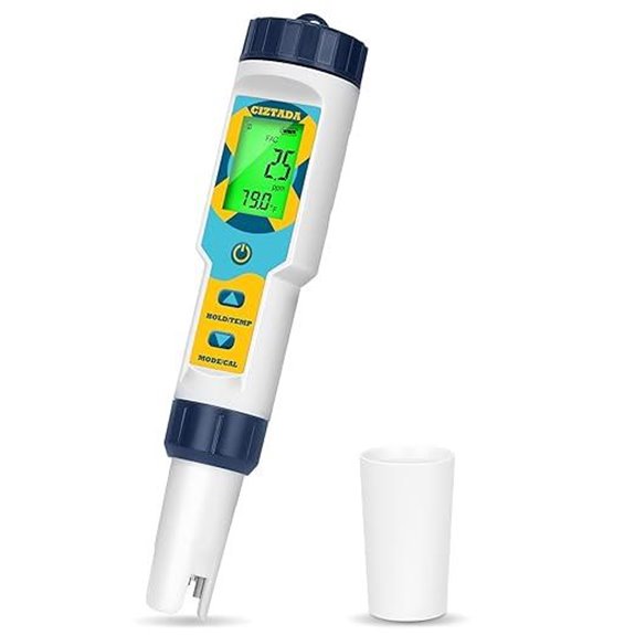 Saltwater Pool Tester 7-in-1 pH Chlorine TDS Temp