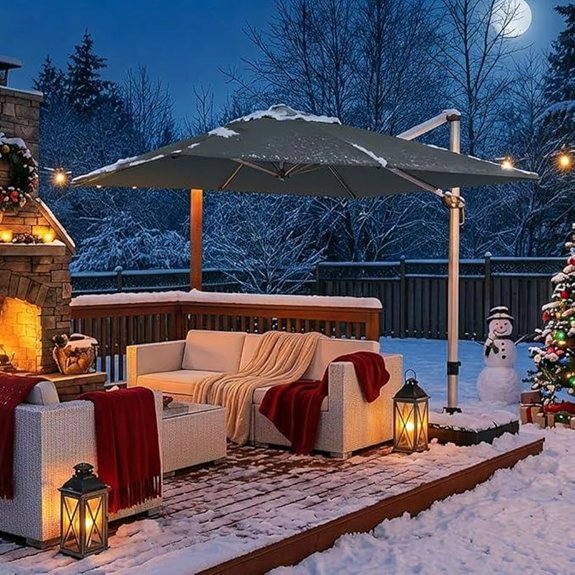 Paramondo 9x12' Outdoor Cantilever Patio Umbrella