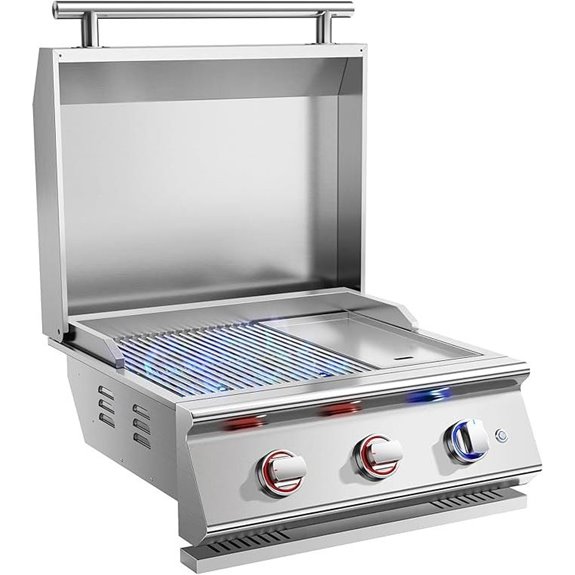 26-Inch Outdoor Gas Grill & Griddle Combo
