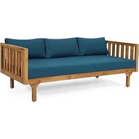 Merax Outdoor 3-Seater Daybed with Cushions