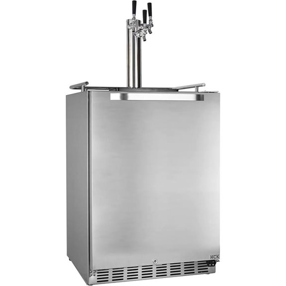 HCK 24-Inch Outdoor Kegerator with 3 Taps