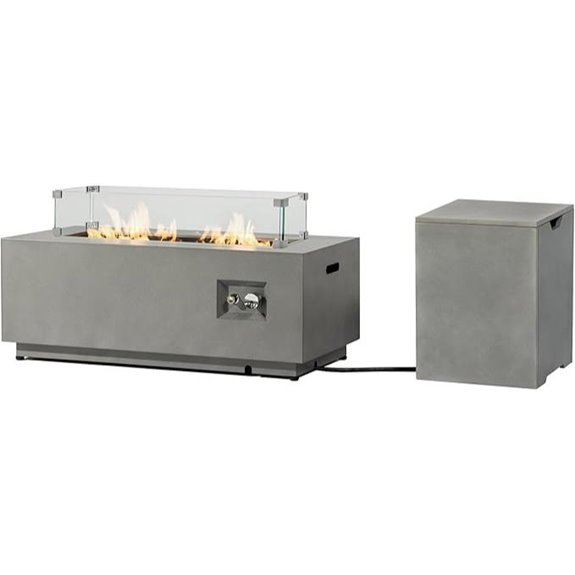 Outdoor Gas Fire Pit Table 42 50,000 BTU