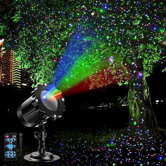 outdoor holiday laser lights