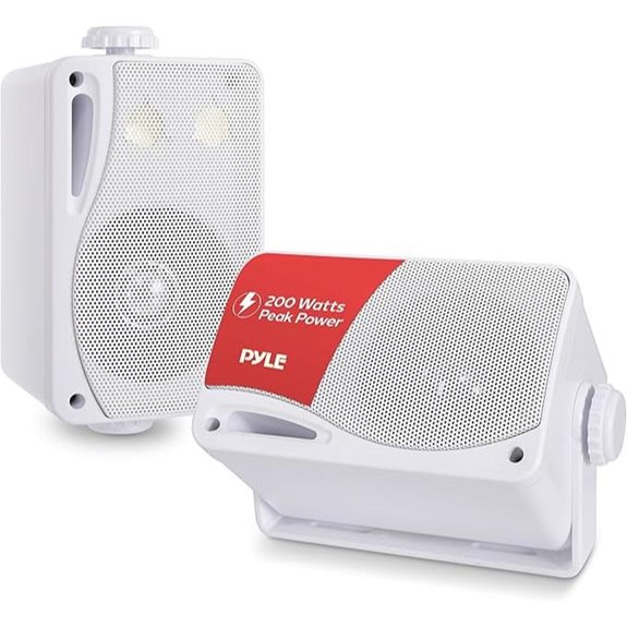 Pyle 3-Way Indoor/Outdoor Wall Speakers (Pair)