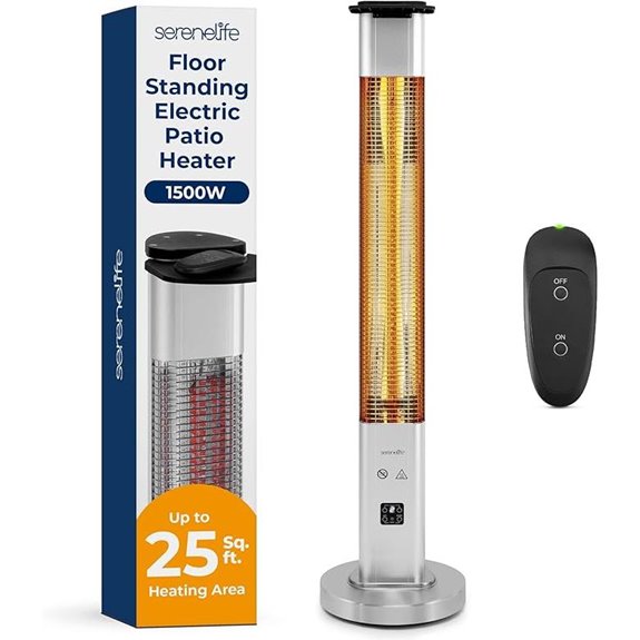 SereneLife Outdoor Infrared Patio Heater with Remote